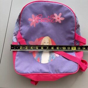 Barbie Backpack Girls Purple Pink 2004 Vintage Y2K Plaid School Bag Kidcore